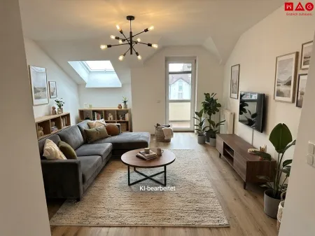 KI generiertes Wohnzimmer