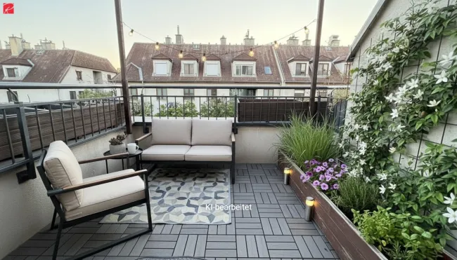 Großzügige 4-Zi-DG-Wohnung mit Terrasse & Garage - Titelbild