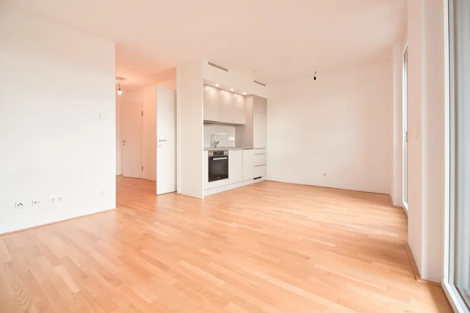 ALTE DONAU | LOGGIA | 1-Zimmer-Neubauwohnung | TOP Zustand mit moderner Einbauküche - Bild
