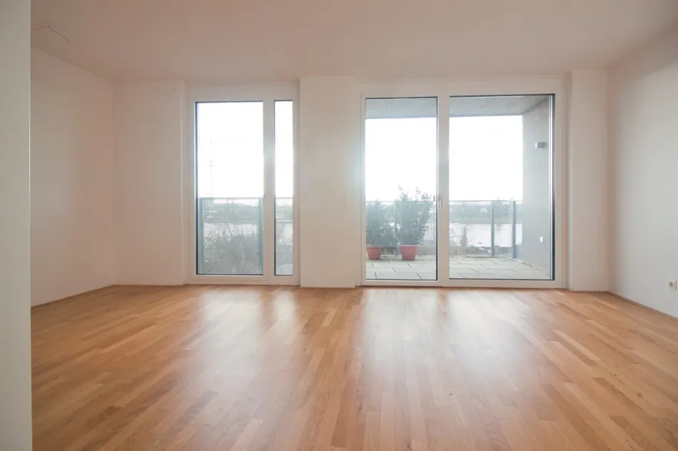 ALTE DONAU | LOGGIA | 1-Zimmer-Neubauwohnung | TOP Zustand mit moderner Einbauküche - Bild