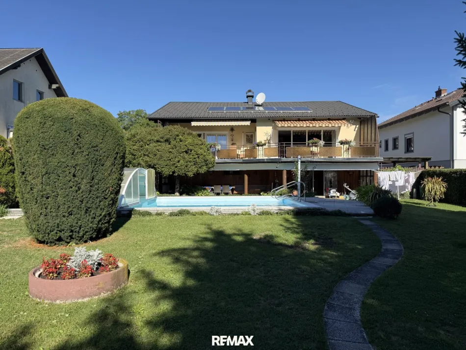 Familientraum - Ein Zuhause mit Gartenidylle, Pool und traumhaftem Grünblick! - Bild