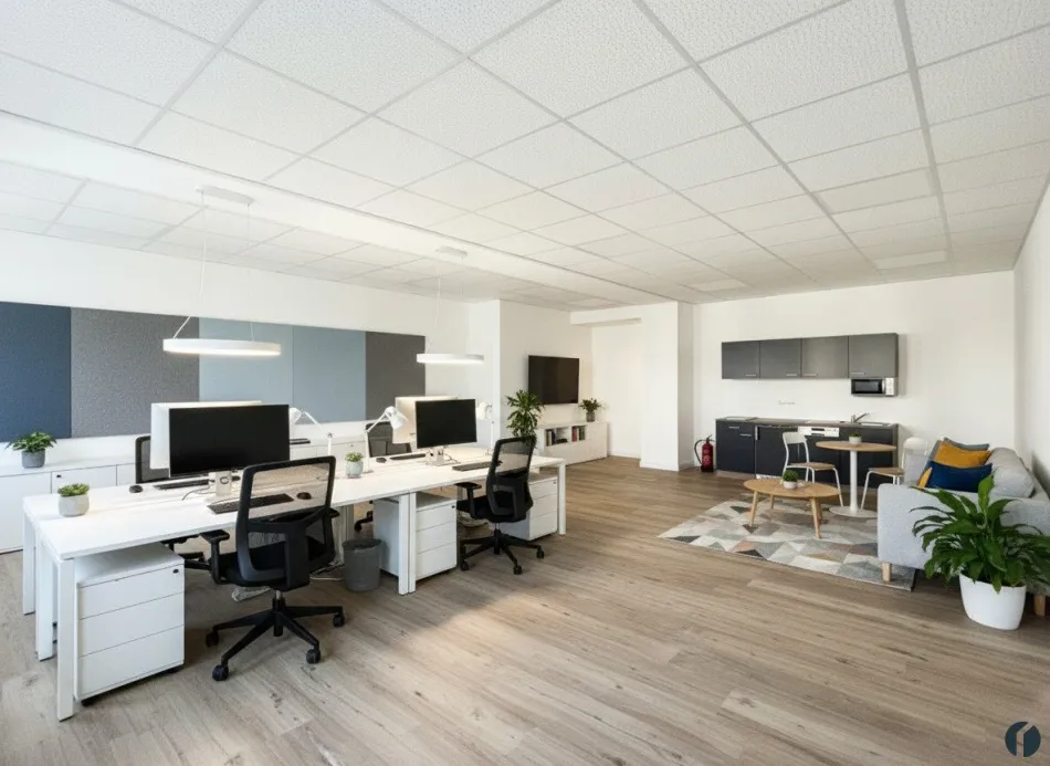 Einrichtungsbeispiel Büro (KI generiert)