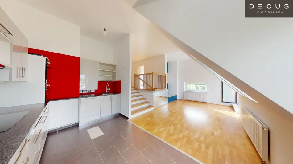 BLICK INS GRÜNE | TERRASSENTRAUM | SPEISING | 2 ZIMMER | 3D-RUNDGANG - Bild