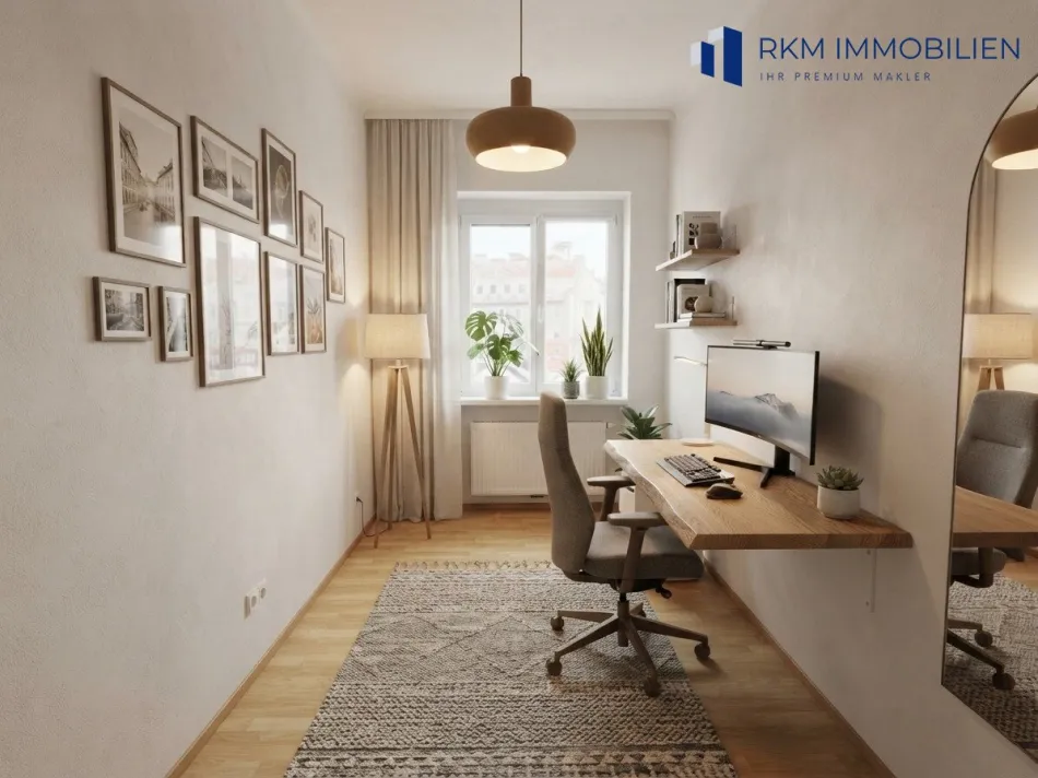 Renovierte helle 2-Zimmer-Wohnung mit Stadtblick in 1200 Wien, 53m², 260.000 € - Bild