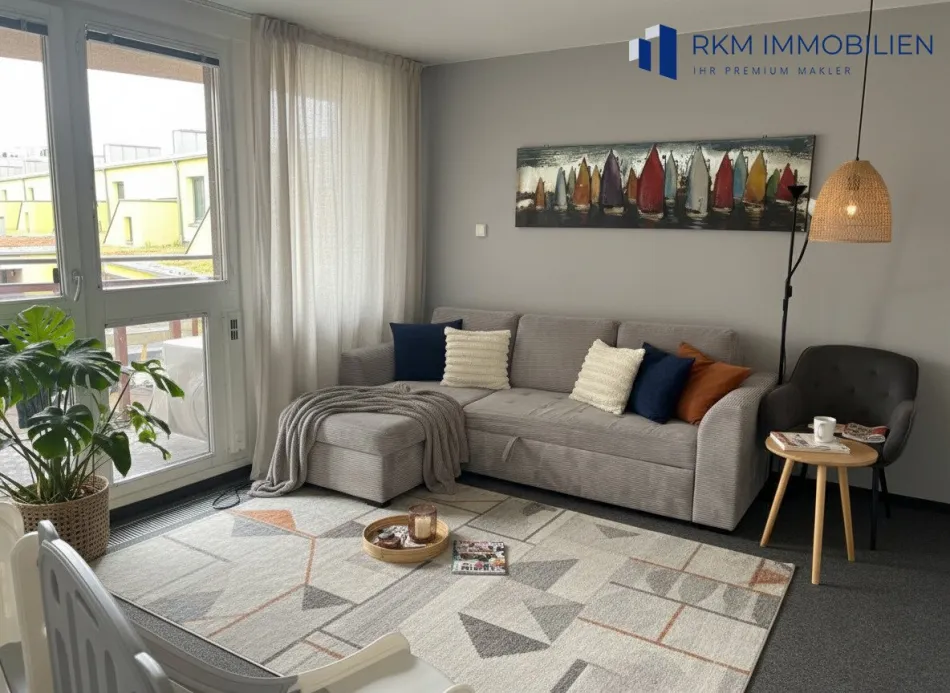 Wunderschöne 3 Zimmer DG-Maisonette mit Balkon, Terrasse und Loggia mit optionalem Tiefgaragenstellplatz in Miete – 95m² Wohlfühloase! - Bild