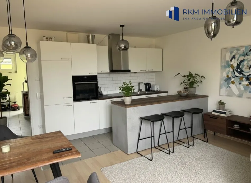 Wunderschöne 3 Zimmer DG-Maisonette mit Balkon, Terrasse und Loggia mit optionalem Tiefgaragenstellplatz in Miete – 95m² Wohlfühloase! - Bild