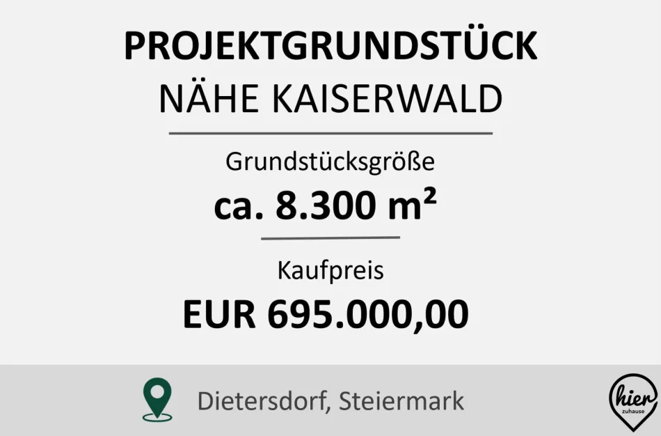 Bauträgergrundstück Nähe Kaiserwald: ca. 8.300 m² - Titelbild