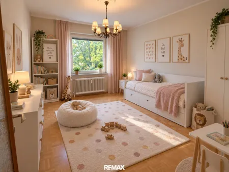 Kinderzimmer (virtuell eingerichtet)