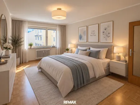 Schlafzimmer (virtuell eingerichtet)