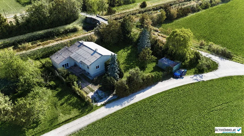 Einfamilienhaus, beinahe Alleinlage, mit großem Grundstück in Grün- und Ruhelage - Bild