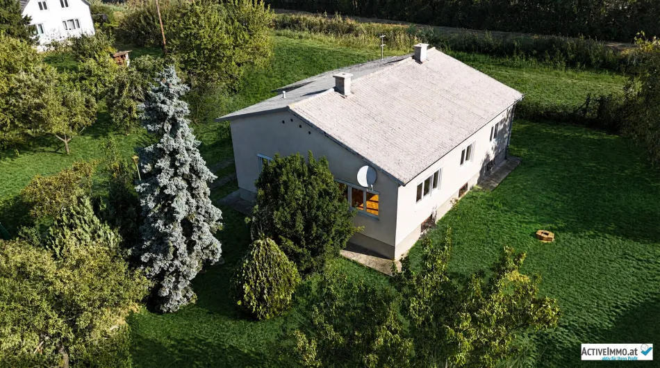 Einfamilienhaus, beinahe Alleinlage, mit großem Grundstück in Grün- und Ruhelage - Bild
