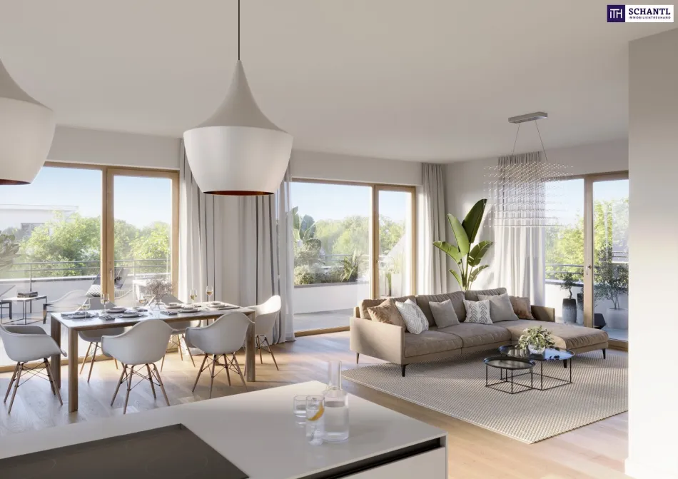 Exklusiv & nachhaltig wohnen: 2-Zimmer-Erstbezug mit 16 m² Terrasse | Baustart erfolgt! - Bild