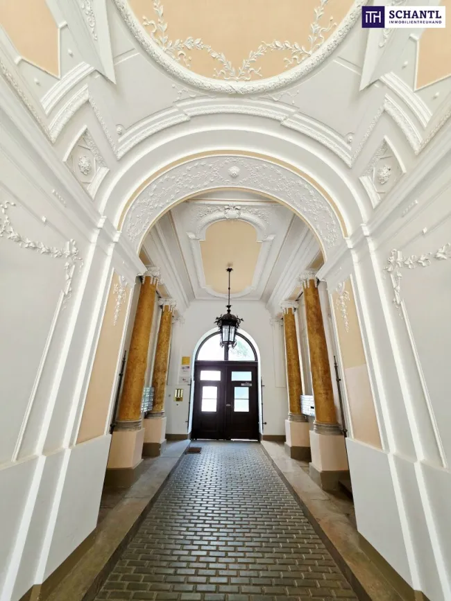 Altbauflair in 1090 Wien mit viel Platz! 5 Zimmer + Stuck + Flügeltüren + Traumhaftes Altbauhaus + Hohe Räume + Tolle Lage beim Liechtensteinpark + Beste Infrastruktur! - Bild