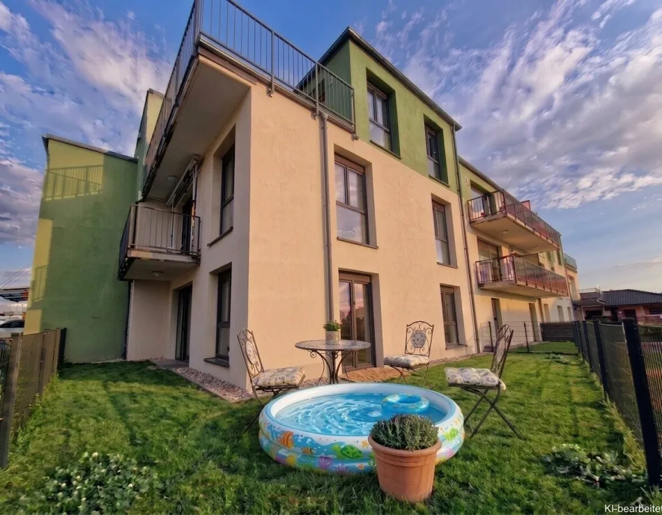 Neubau: Moderne ca. 65 m² 3-Zimmer-Wohnung mit ca. 64 m² Garten - Titelbild