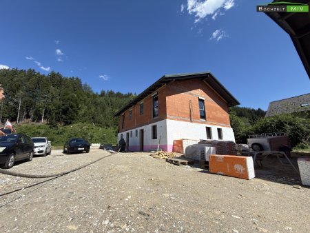 NUR NOCH 1 EINHEIT: Doppelhaushälften mit Doppelcarport und PV-Anlage in Lobmingtal