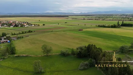 eine wunderschöne Aussicht auf die grüne Landschaft rundherum
