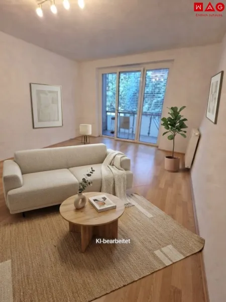 Wohnzimmer Beispiel KI