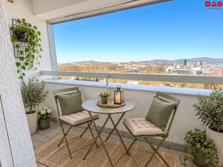 Loggia mit KI Einrichtung