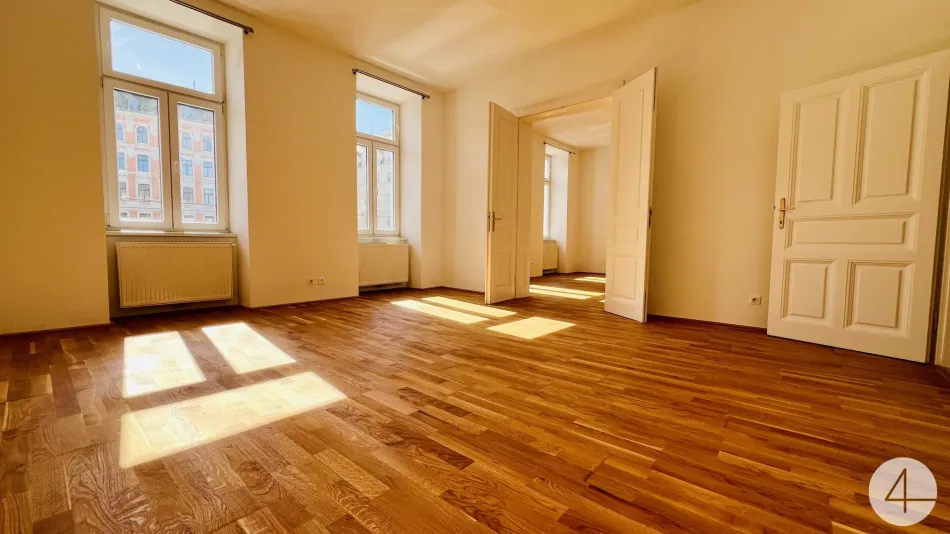 90m zur S-Bahn - Erstbezug nach Generalsanierung: Helle 3-Zimmer-Altbauwohnung mit Lift am Rennweg - Titelbild