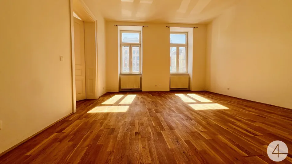 90m zur S-Bahn - Erstbezug nach Generalsanierung: Helle 3-Zimmer-Altbauwohnung mit Lift am Rennweg - Bild