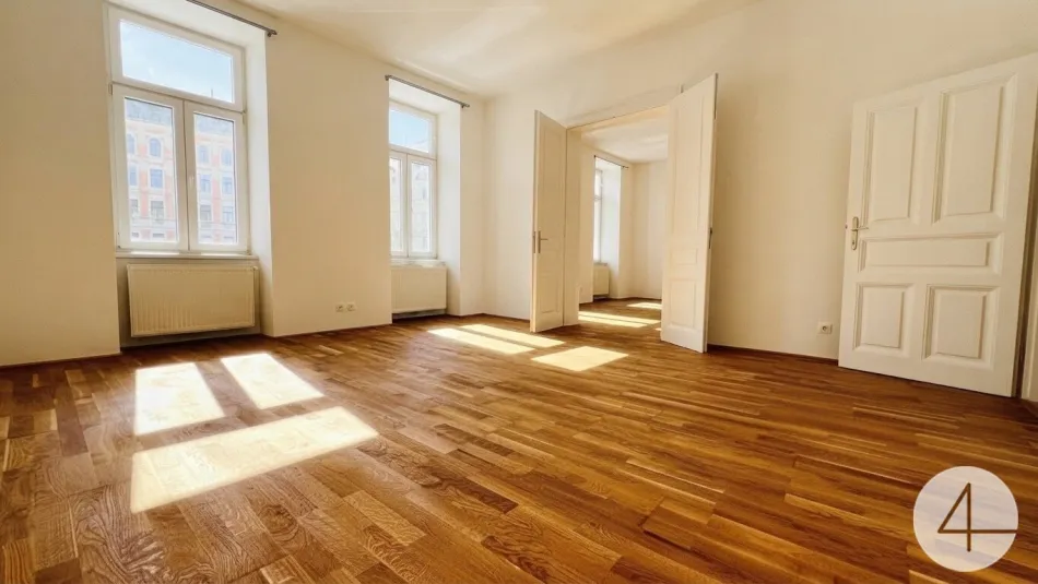 90m zur S-Bahn - Erstbezug nach Generalsanierung: Helle 3-Zimmer-Altbauwohnung mit Lift am Rennweg - Titelbild