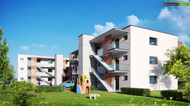 Moderner 3-Zimmer-Wohntraum mit Westbalkon & Carport - Neubau 2023 in Zeltweg - Bild