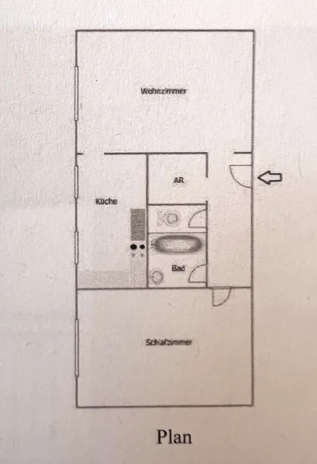 Sanierungsbedürftige 2 Zimmer Wohnung in der Taubergasse in 1170 Wien - Titelbild