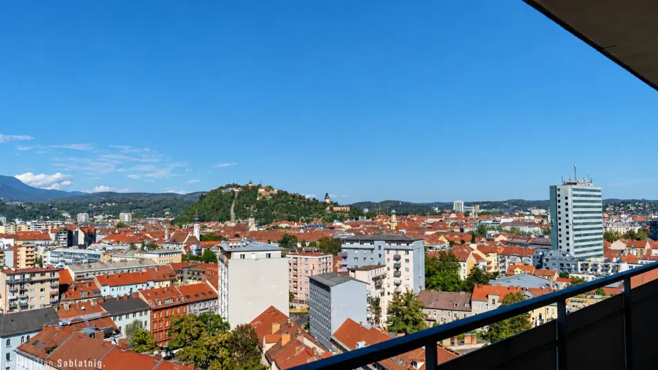 GRAZ ZU FÜSSEN! 120 m² Wohnung mit einzigartigem 360°-Panoramablick über die Stadt! - Bild