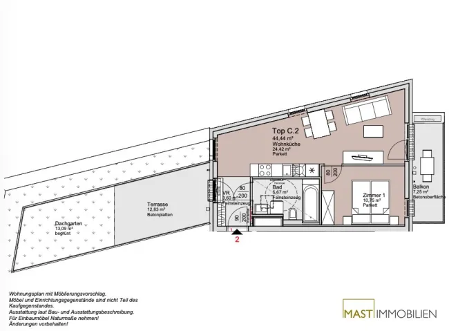 2-Zimmer Gartenwohnung im 1. Obergeschoss! - Titelbild