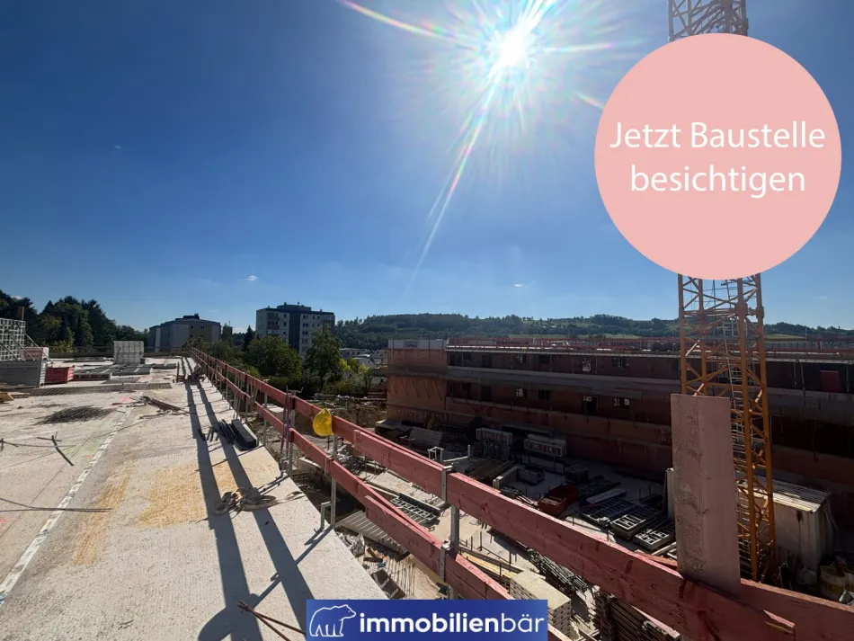 Baustelle jetzt besichtigen - Hochwertige Neubauwohnung in Bestlage in Bad Schallerbach - Top 27 - Titelbild