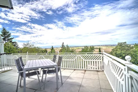 Ausblick Balkon