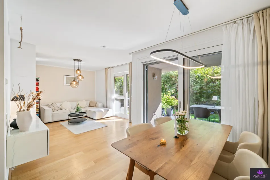 Außergewöhnlich schöne, moderne Gartenwohnung in Gersthof – Niedrigenergiestandard, 2 Terrassen, Garten & Tiefgarage - Titelbild