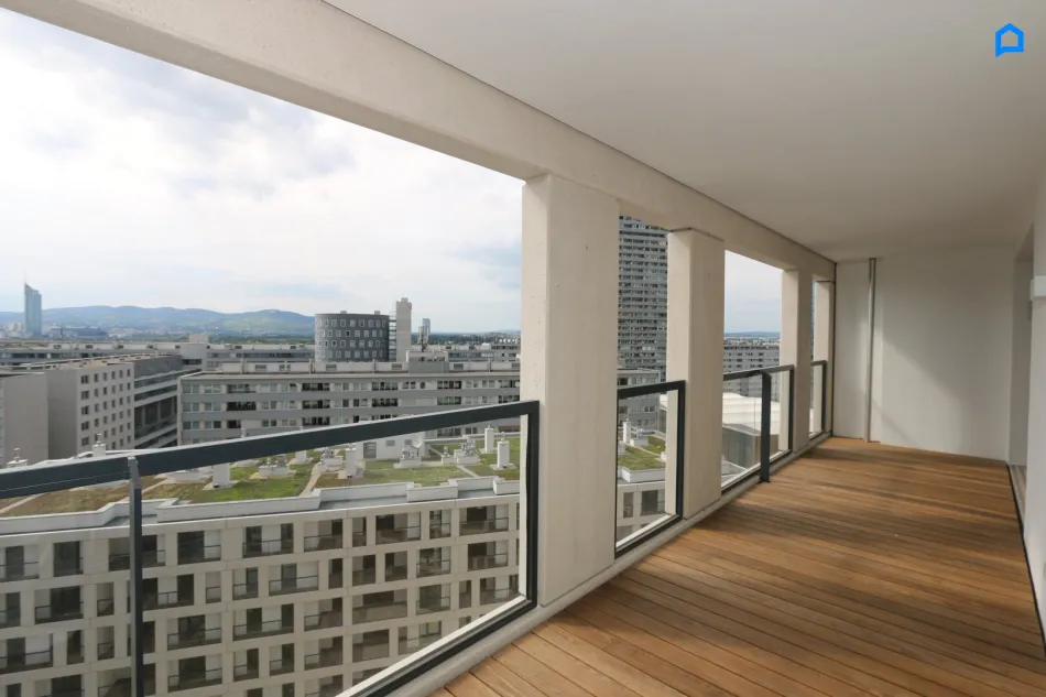 DC-Living, WIENBLICK, Modernste Wohnung, Uno City, 3 Zimmer Loggia hell, Fitnessbereich, Concierge, Niedrigenergiehaus, Tiefgarage - Bild