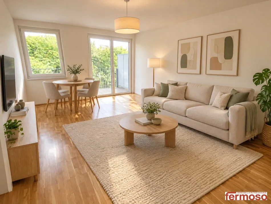 Moderne 2-Zimmer-Wohnung mit Balkon nahe Oberlaa - Titelbild