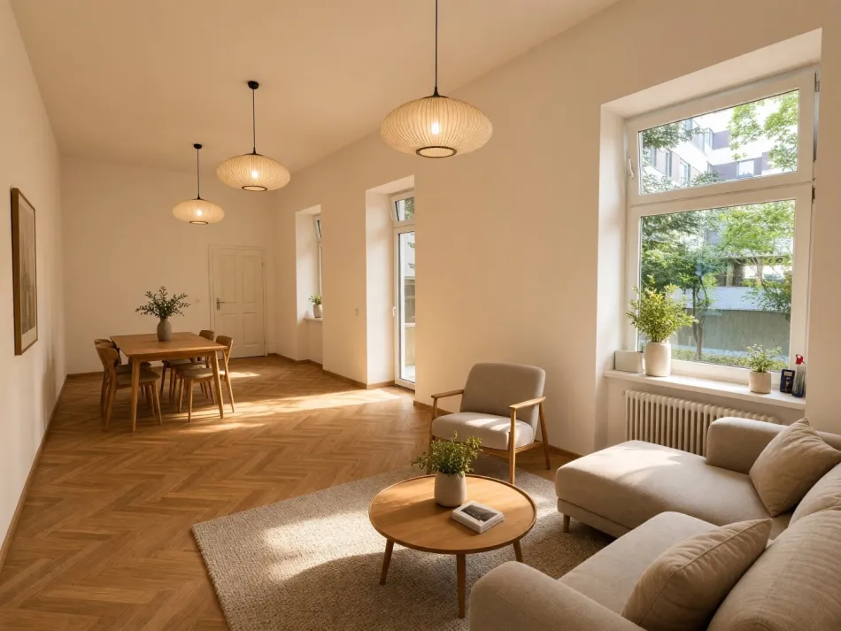 Gartenglück in Wien: Sanierte 3-Zimmer-Wohnung mit privater Grünoase - Titelbild