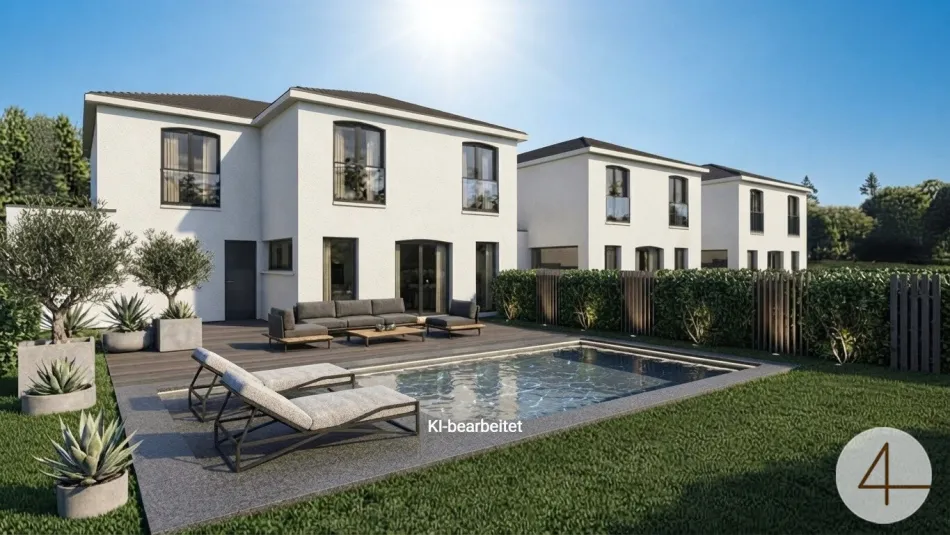 Modernes Einfamilienhaus großzügig und sonnig - Titelbild