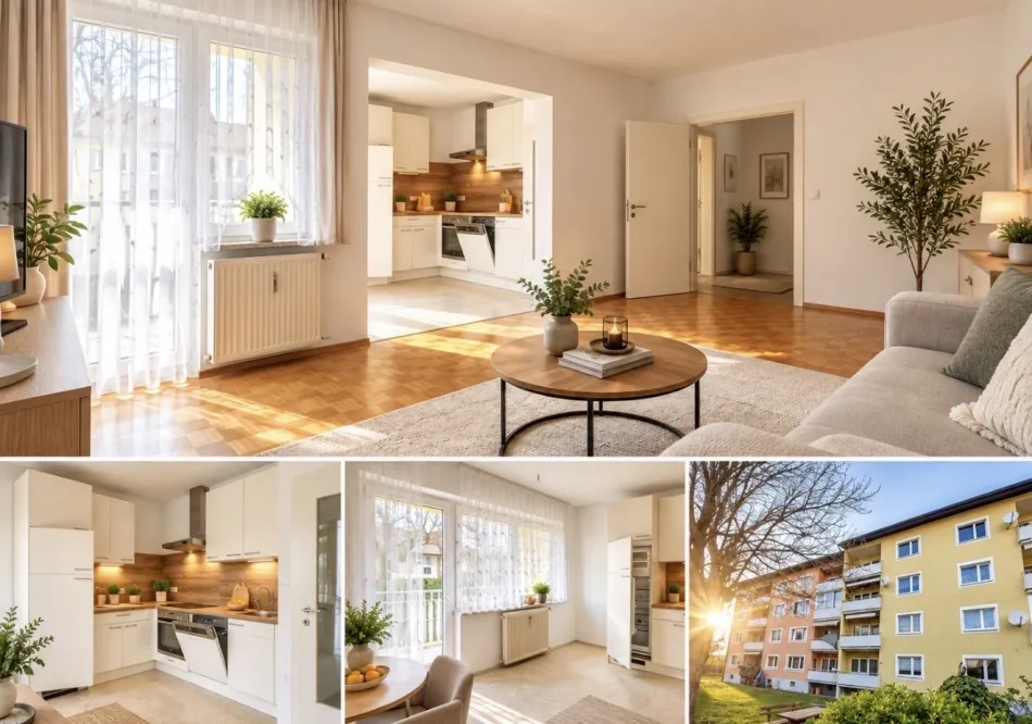Charmante 3-Zimmer Wohnung in Graz mit Garten, Balkon und Stellplatz – 80m² Wohlfühloase - Titelbild