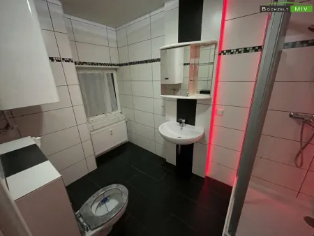 Badezimmer mit Dusche und WC