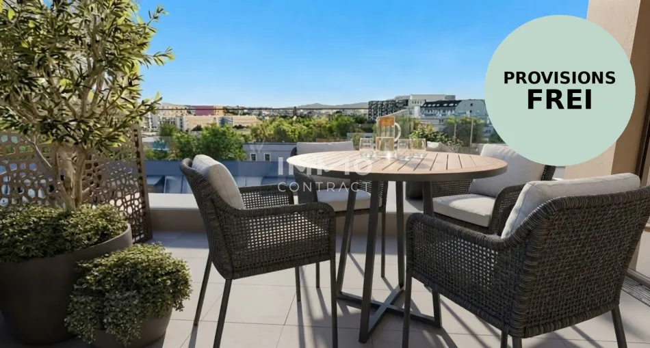 Wunderschöne 2 Zimmerwohnung mit Dachterrasse! Westseitig und im letzten Stock ohne Schrägen! - Titelbild