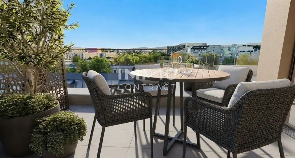 Wunderschöne 2 Zimmerwohnung mit Dachterrasse! Westseitig und im letzten Stock ohne Schrägen! - Titelbild