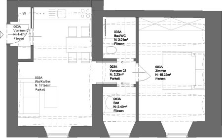 2-Zimmer-Erdgeschosswohnung mit Carport im Zentrum von St. Georgen