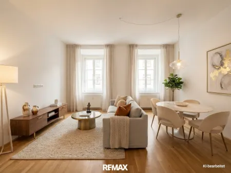 Wohnzimmer- KI Visualisierung