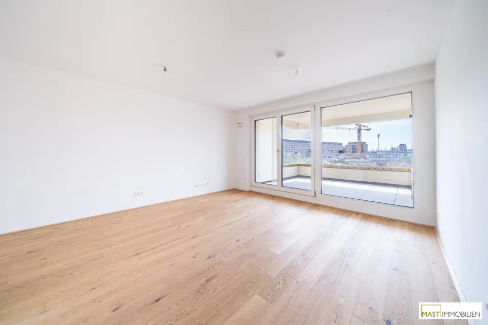 *Erstbezug* Moderne 2-Zimmer Wohnung mit über 11 qm Freifläche! - Bild