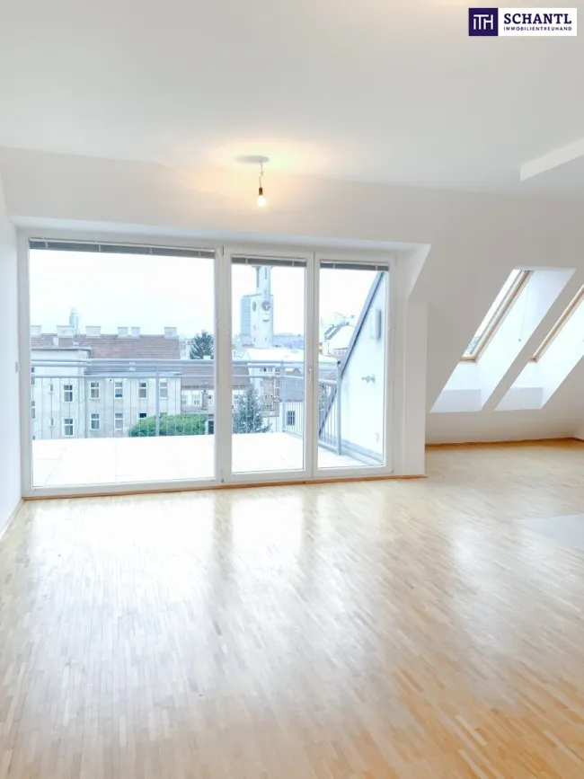 Exklusive Dachgeschosswohnung mit großzügigen Freiflächen in Floridsdorf - Bild