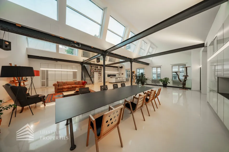 Einzigartige 5-Zimmer Loftwohnung mit Terrasse und Werkstatt im 6. Bezirk - Bild