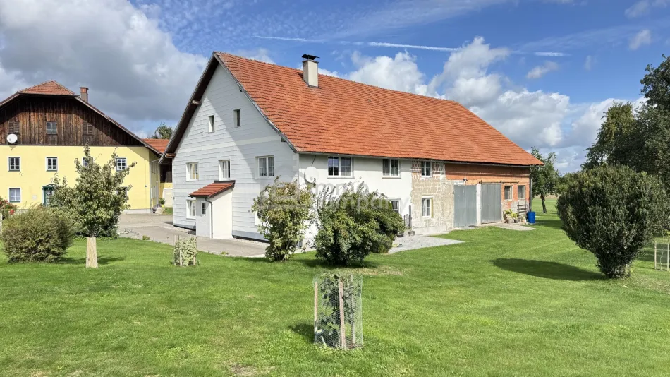 Großzügiges Landhaus mit zwei großen Wohnungen, Tenne & rund 2.000 m² Grund, Seewalchen am Attersee. - Titelbild