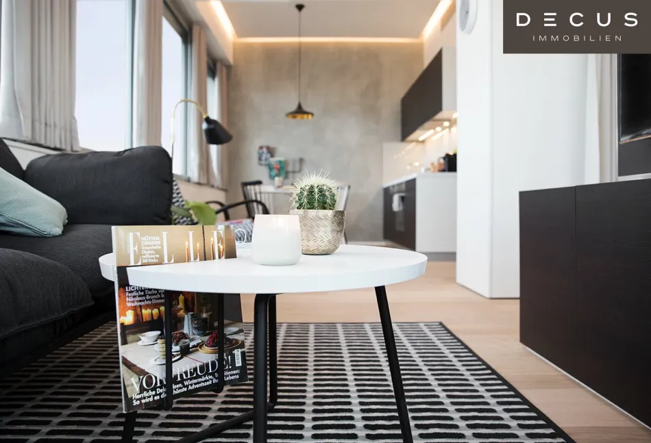 LEGAL VERMIETBARES SERVICED-APARTMENT MIT GRANTIERTER MINDESTMIETE 40 m² Eckwohnung zur legalen Kurzzeitvermietung über Booking.com & Airbnb - Bild