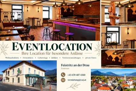 Eventlocation für Weihnachtsfeiern, Geburtstage & private Feiern – Feistritz an der Drau