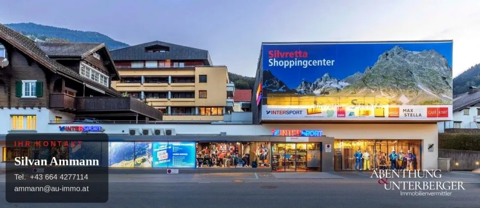 Attraktive Geschäftsfläche im Silvretta Shoppingcenter – 1A-Lage im Herzen von Schruns - Titelbild