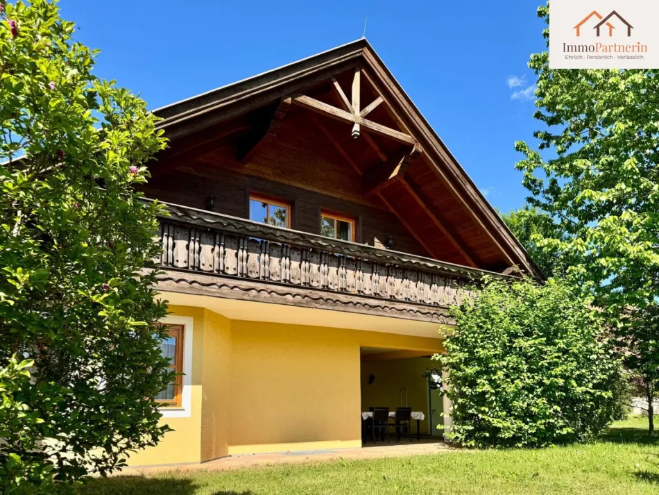 Seeblick & 1.056 m² Grund: Familienhaus in sonniger Ruhelage von Seeboden - Titelbild